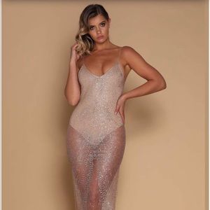 Meshki - Aviana Dress - Rose Gold